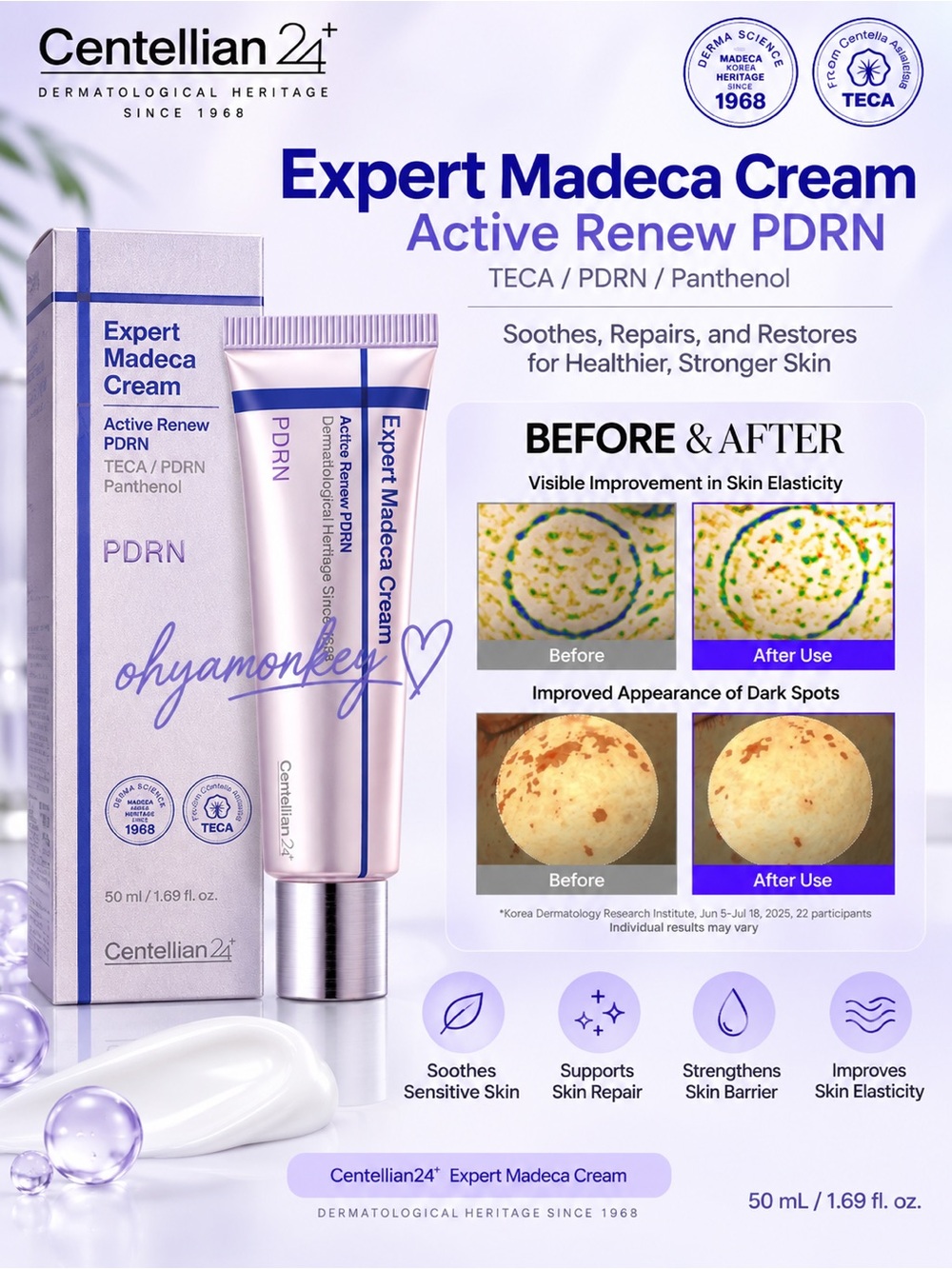Centellian 24 Expert Madeca Cream - Active Renew PDRN $38
